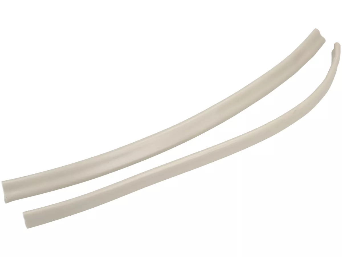 Cable cover - Handlebar cable guard -PREMIUM- Vespa Wideframe with external cables Vespa V30, V33, VM, VN, VU, VL, GS150 / GS3 (VS1T), ACMA - Pebble grey (RAL 7032) - Pair