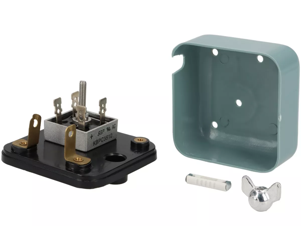 Rectificador -PREMIUM DIY Kit- Vespa VNB1T, VBA1T, VBB1T, GL (VLA1T), SS180 (VSC1T - modelos con batería), GT (VNL2T), Super (VNC1T, VBC1T), Rally200, Sprint (VLB1T) - gris