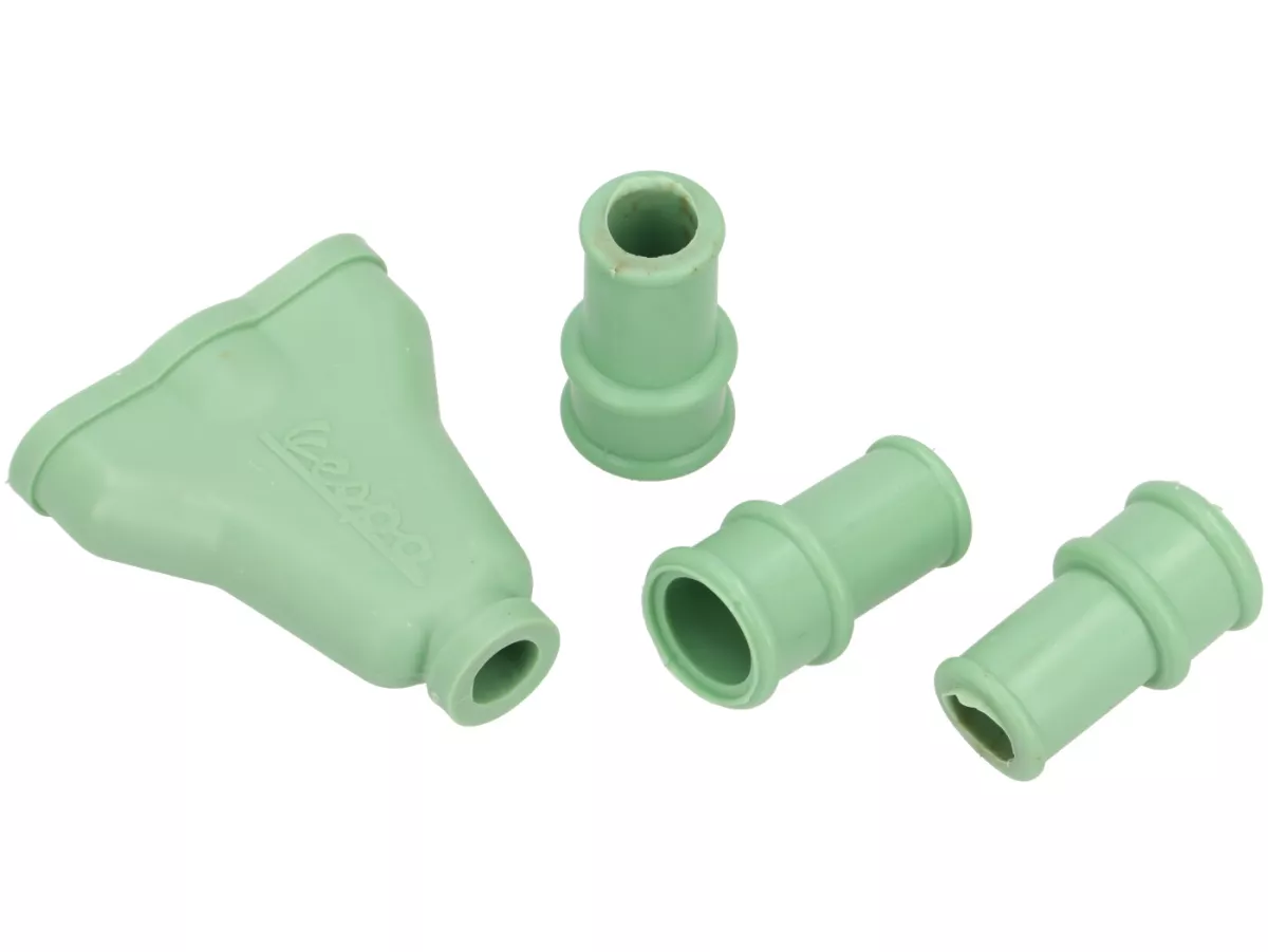 Set pelindung karet stang -PREMIUM- Vespa Acma 125/150 GL hijau, RAL 6021, 4 bagian