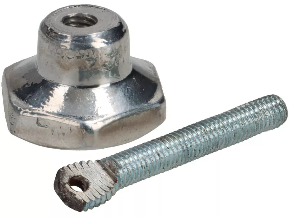 Tornillo del tapón del depósito -PREMIUM- Vespa Smallframe, Largeframe con tapón roscado Tornillo de aluminio con varilla roscada