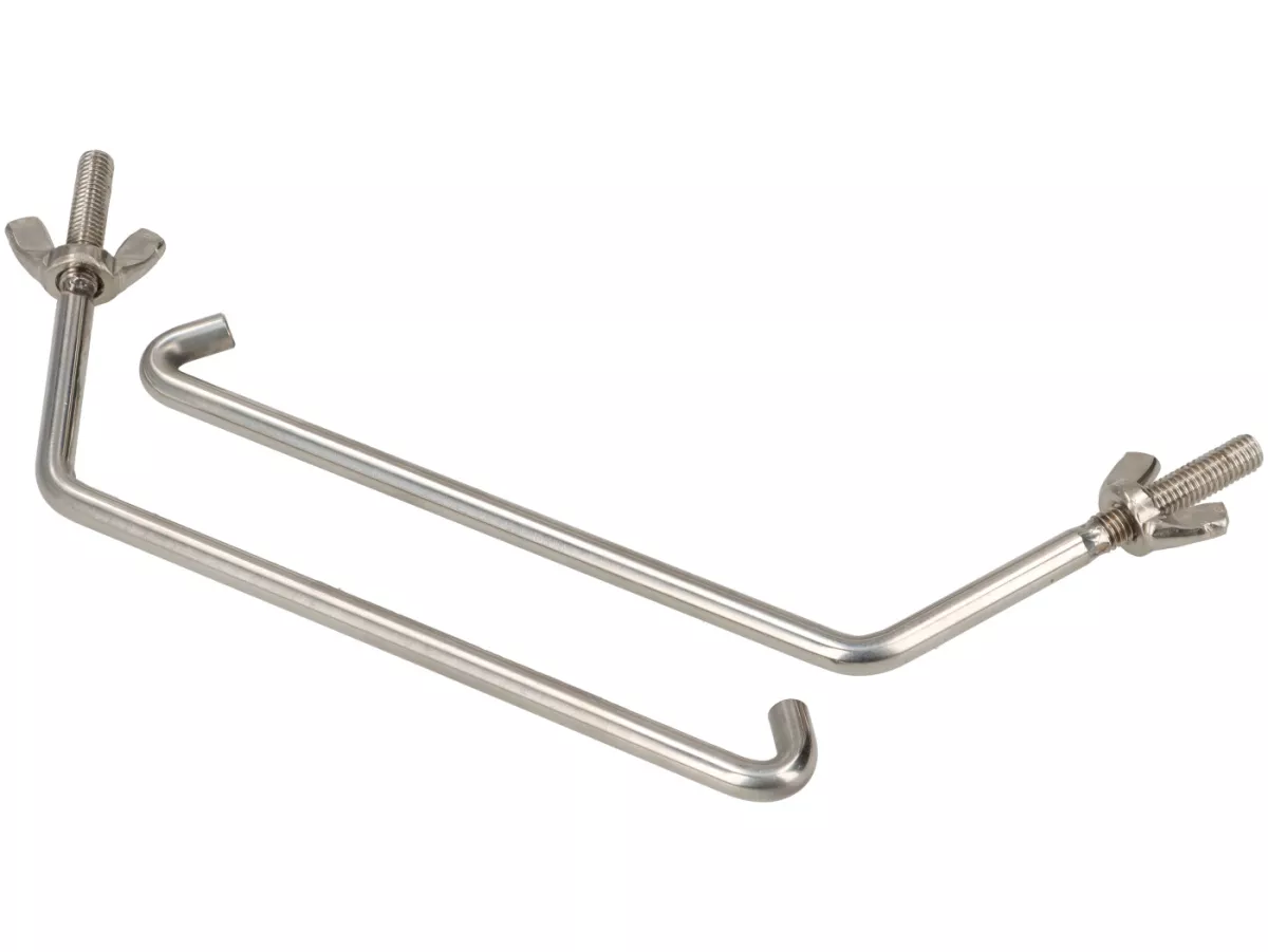 Porte-bagages avant rabattable -PREMIUM- Vespa Wideframe, Vespa Largeframe Rally180, Vespa Rally200, Sprint150, TS125, GT125, GTR125, Vespa PX80, PX125, PX150, PX200 - Acier inoxydable