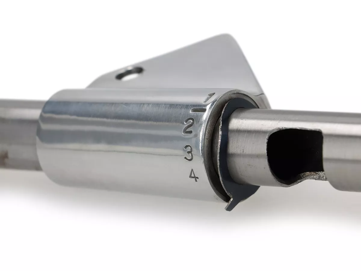 Gear tube / throttle tube set -PREMIUM- Vespa VNB3-6T, VB1T, VBA, VBB1T, VBB2T, GS150 (VS1T, VS2T, VS3T, VS4T, VS5T), GS160 / GS4 (VSB1T), GL150 (VGL1T, VGLA1T, VGLB1T) - l=302mm Ø=22mm, length in handlebar: 190mm, grip length: 112mm