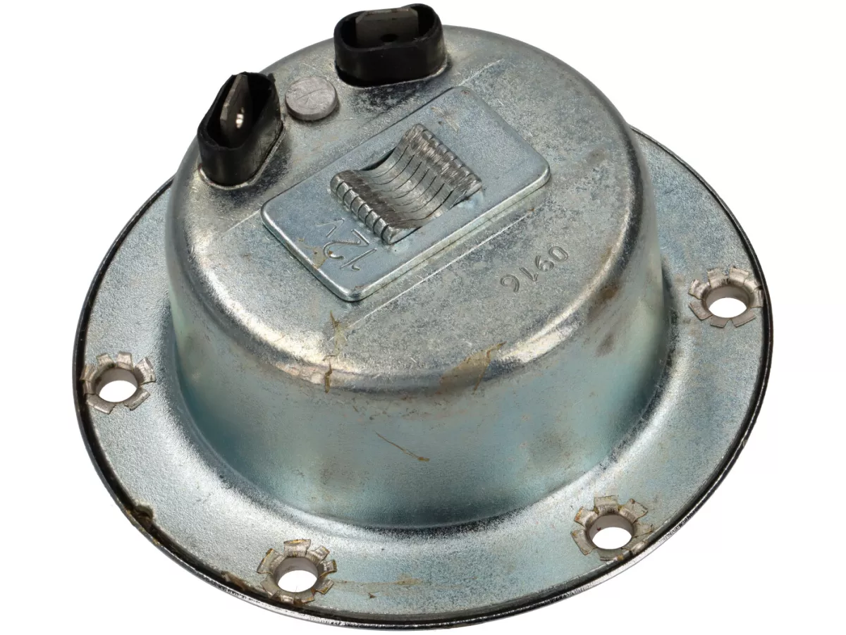 Clacson -PREMIUM- design a conchiglia da 12 V CA, cromato