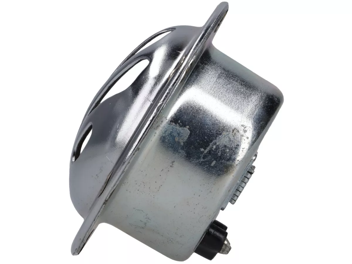 Clacson -PREMIUM- design a conchiglia da 12 V CA, cromato