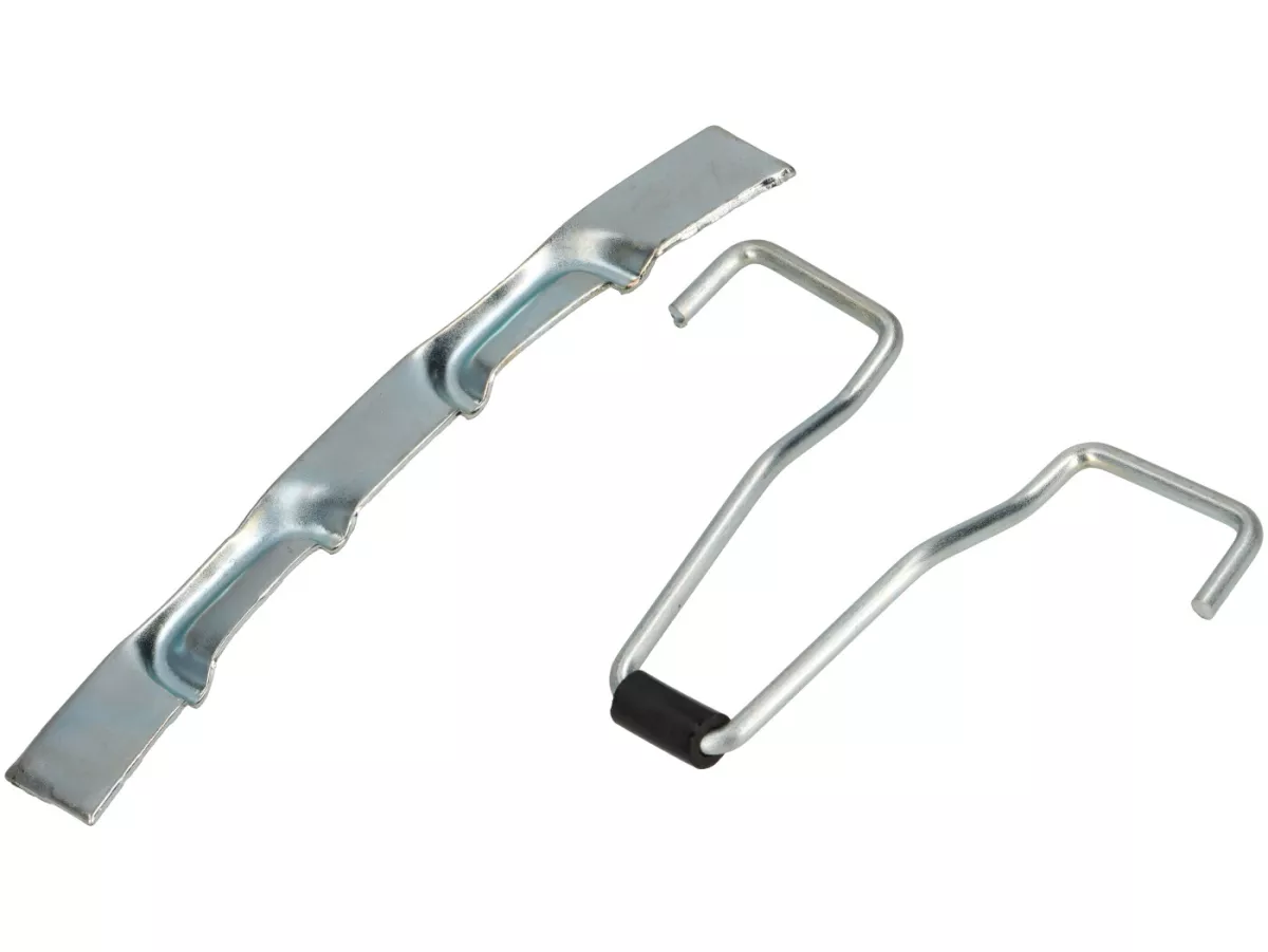 Ganchos de la tapa lateral incl. placa de retención -PREMIUM- Vespa VBB, VBA, VBC, VLA, VLB, VNC, VNL, VNT, VNB, VNA, VN (también modelos con licencia Motovespa)
