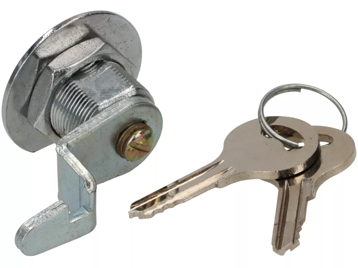 Luggage compartment lock Vespa 125 Hoffmann, GS 150 T1-T3,VL,VB1, VS1-5, chrome-plated