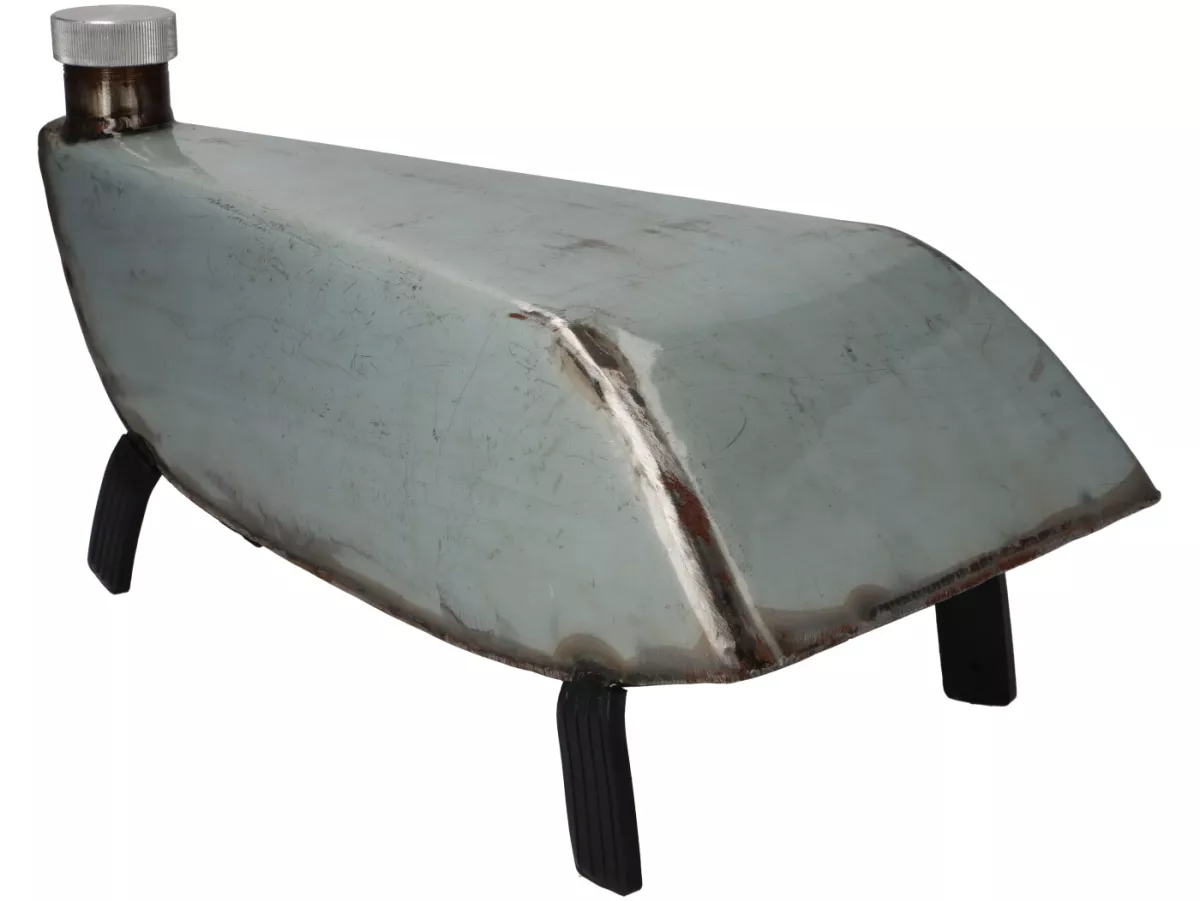 Tangki cadangan step-through -PREMIUM- Vespa Wideframe V98, V1-33, VM, VN, ACMA, Hoffman -Metal, 7 liter