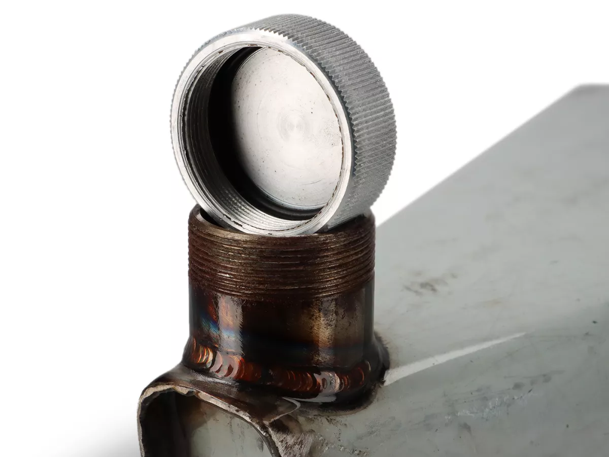 Tangki cadangan step-through -PREMIUM- Vespa Wideframe V98, V1-33, VM, VN, ACMA, Hoffman -Metal, 7 liter