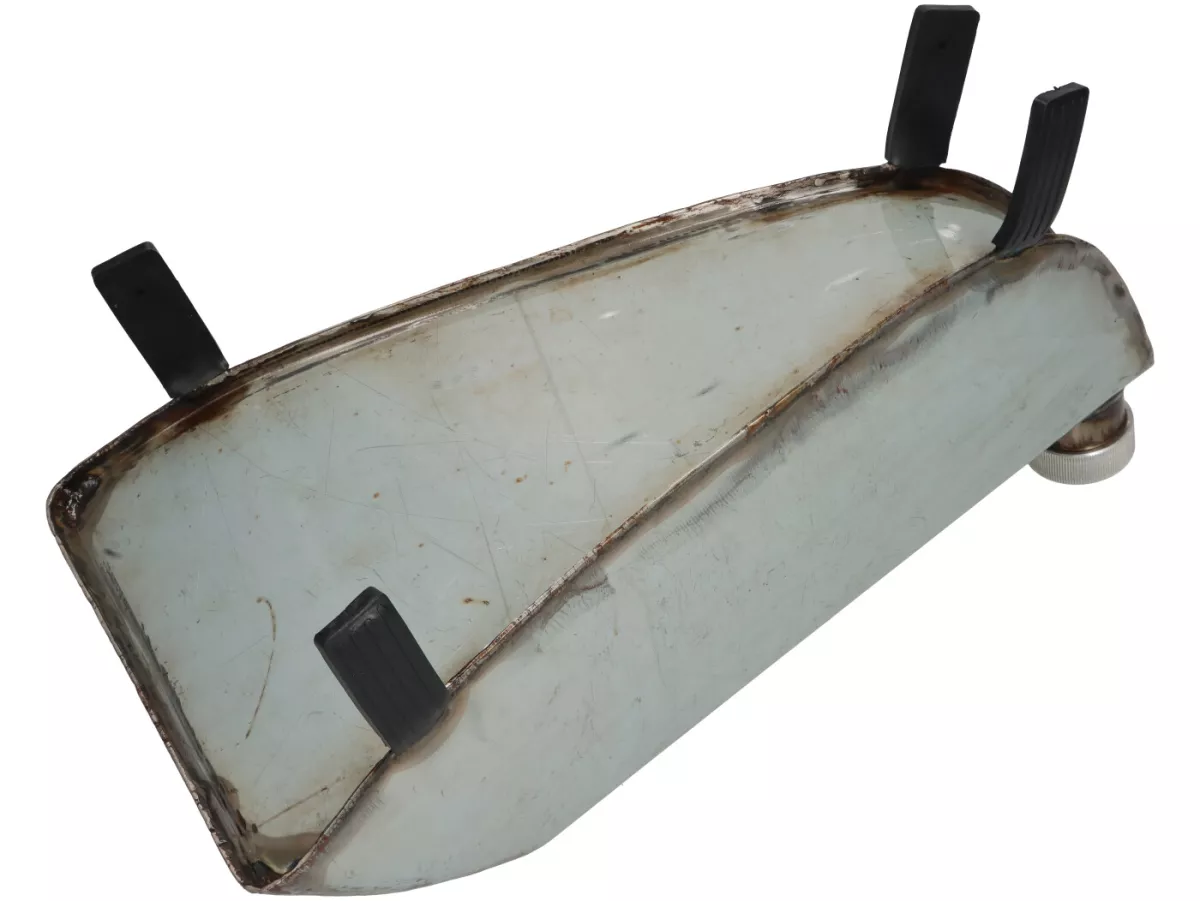 Tangki cadangan step-through -PREMIUM- Vespa Wideframe V98, V1-33, VM, VN, ACMA, Hoffman -Metal, 7 liter