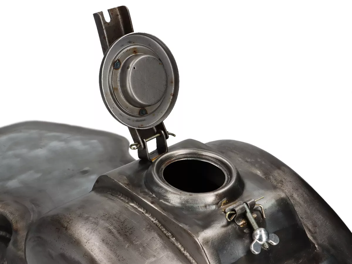 Tank -PREMIUM- Sei Giornio Sport -Vespa Wideframe VN2T, VB1T, VL2T, VL3T, ACMA, GL150, metaal (geolied) - 9 liter