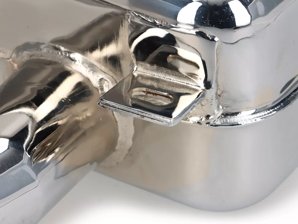 Exhaust -RR-Box Road Racing- Vespa Wideframe, VM, VN, VL1T, VB1T, VGL1T - chrome