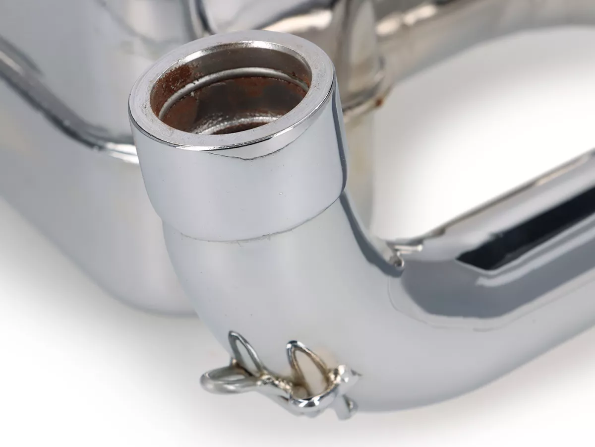 Exhaust -RR-Box Road Racing- Vespa Wideframe, VM, VN, VL1T, VB1T, VGL1T - chrome