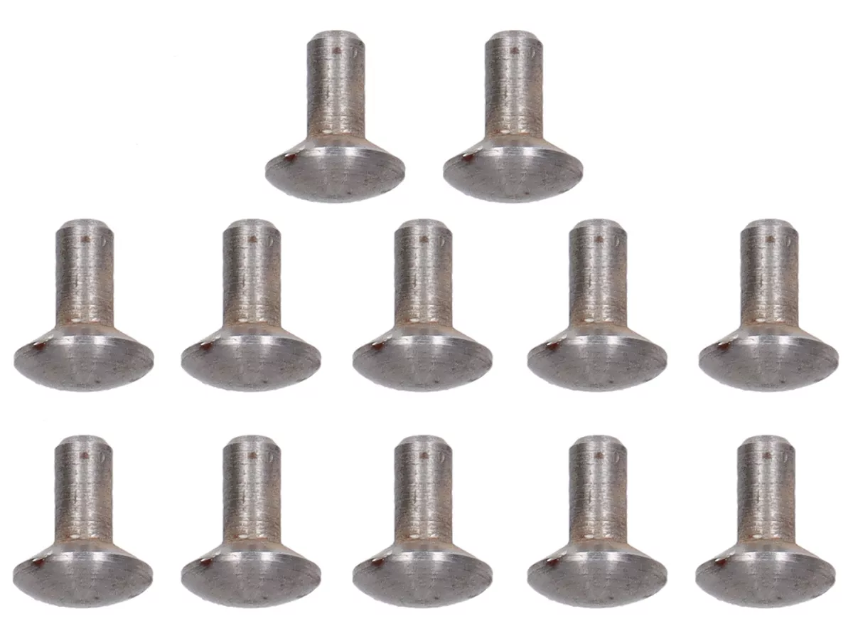 Nitsats hornkaskad -PREMIUM- Vespa 125 V1-15/V30-33/150 VL/ACMA stålnitar 12st, D= mm L= mm