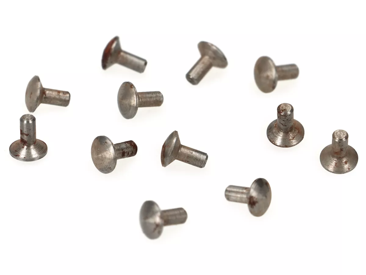 Nitsats hornkaskad -PREMIUM- Vespa 125 V1-15/V30-33/150 VL/ACMA stålnitar 12st, D= mm L= mm