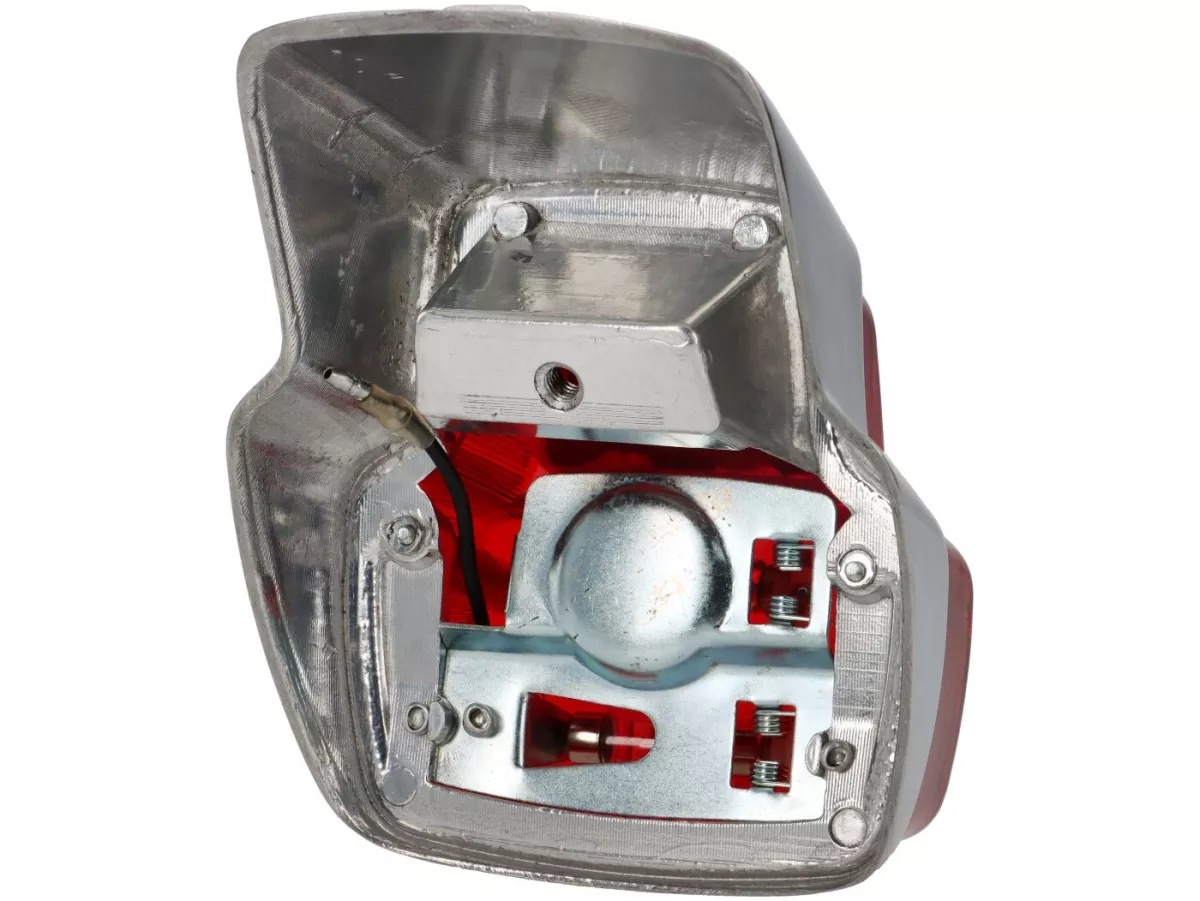 Bakljus -PREMIUM Vespa Antik- metall liten - polerad - Vespa 50S (V5SA1T), V50R (V5A1T), V50 Special (V5A2T), 50SR/Sprinter (V5SS2T), SS50 (V5SS1T), V90 (V9A1T), 90 Racer (V9SS2T), SS90 (V9SS1T), 125 Nuova (VMA1T)