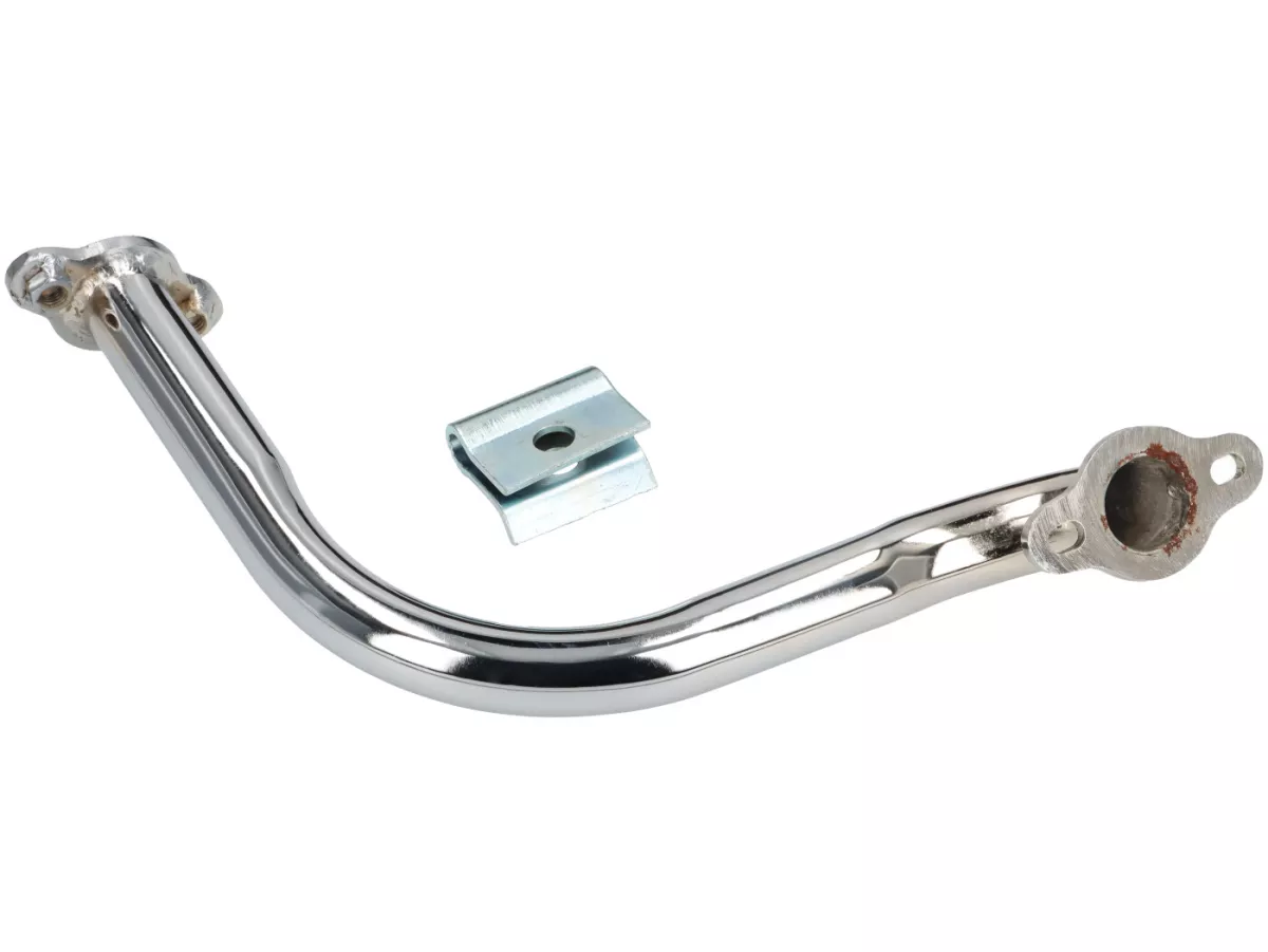 Scarico -GPS Tipo SS50/SS90 Banana- Vespa 50 SR/Sprinter (V5SS2T), 90 Racer (V9SS2T), Motovespa Primavera - adatto anche per Vespa V50, 50N, PV125, ET3 125 - Nero