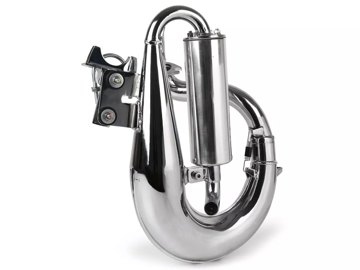 Knalpot -GPS 40- Vespa ET3, PV125 - Chrome