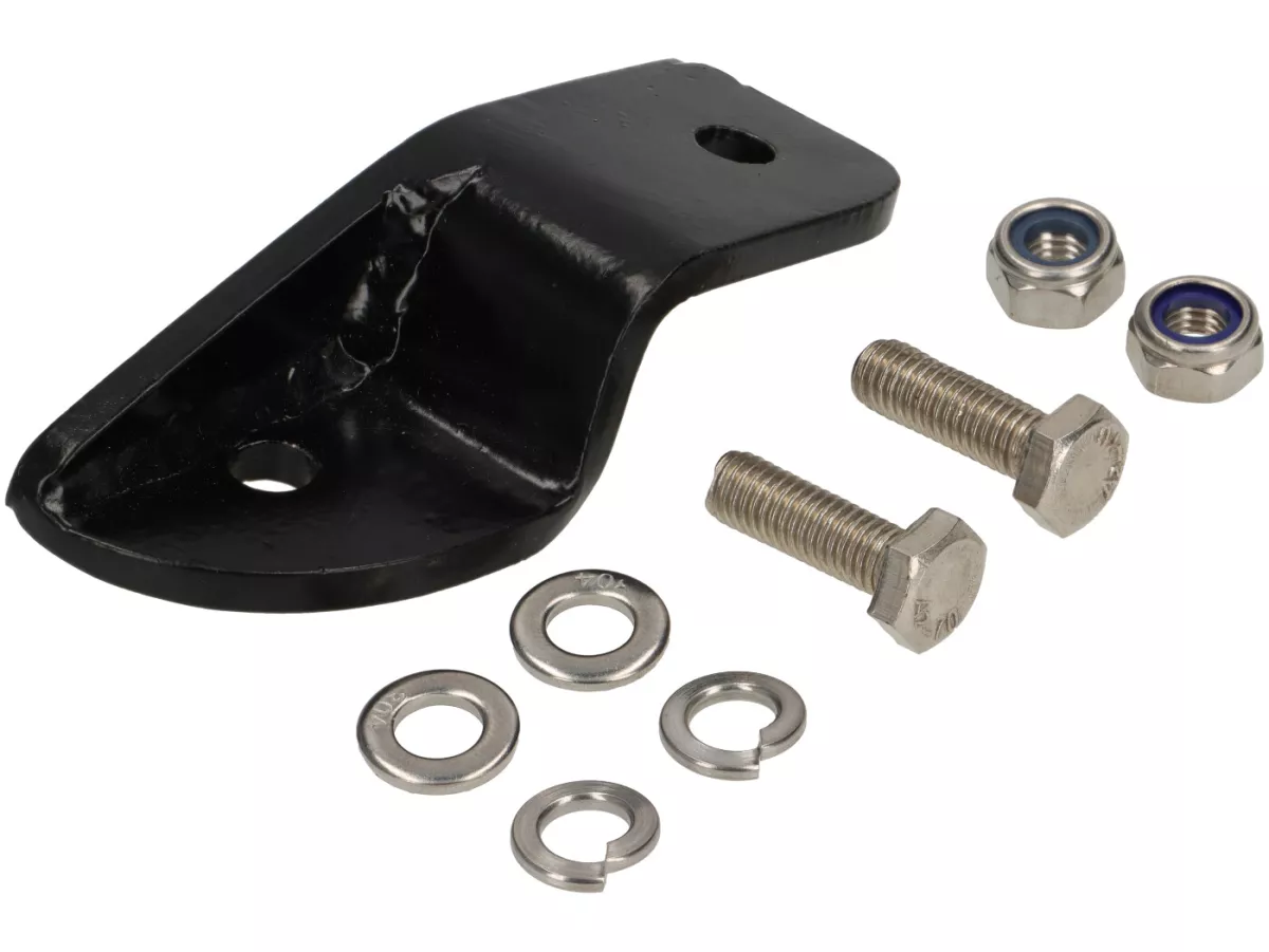 Adaptador amortiguador trasero -PREMIUM- Vespa Smallframe V50, PV125, ET3 - para reubicar el amortiguador cuando se utilizan sistemas de escape de resonancia