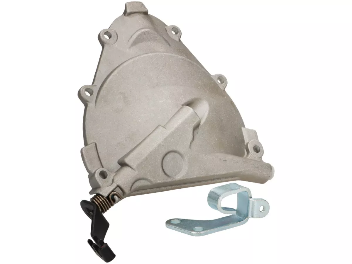 Coperchio frizione completo (incl. leva, portacavo) -PREMIUM, leva lunga a manovella con due posizioni del cavo - Vespa PK XL2 - adatto anche per Vespa V50, PV, ET3, PK XL, ETS - alluminio