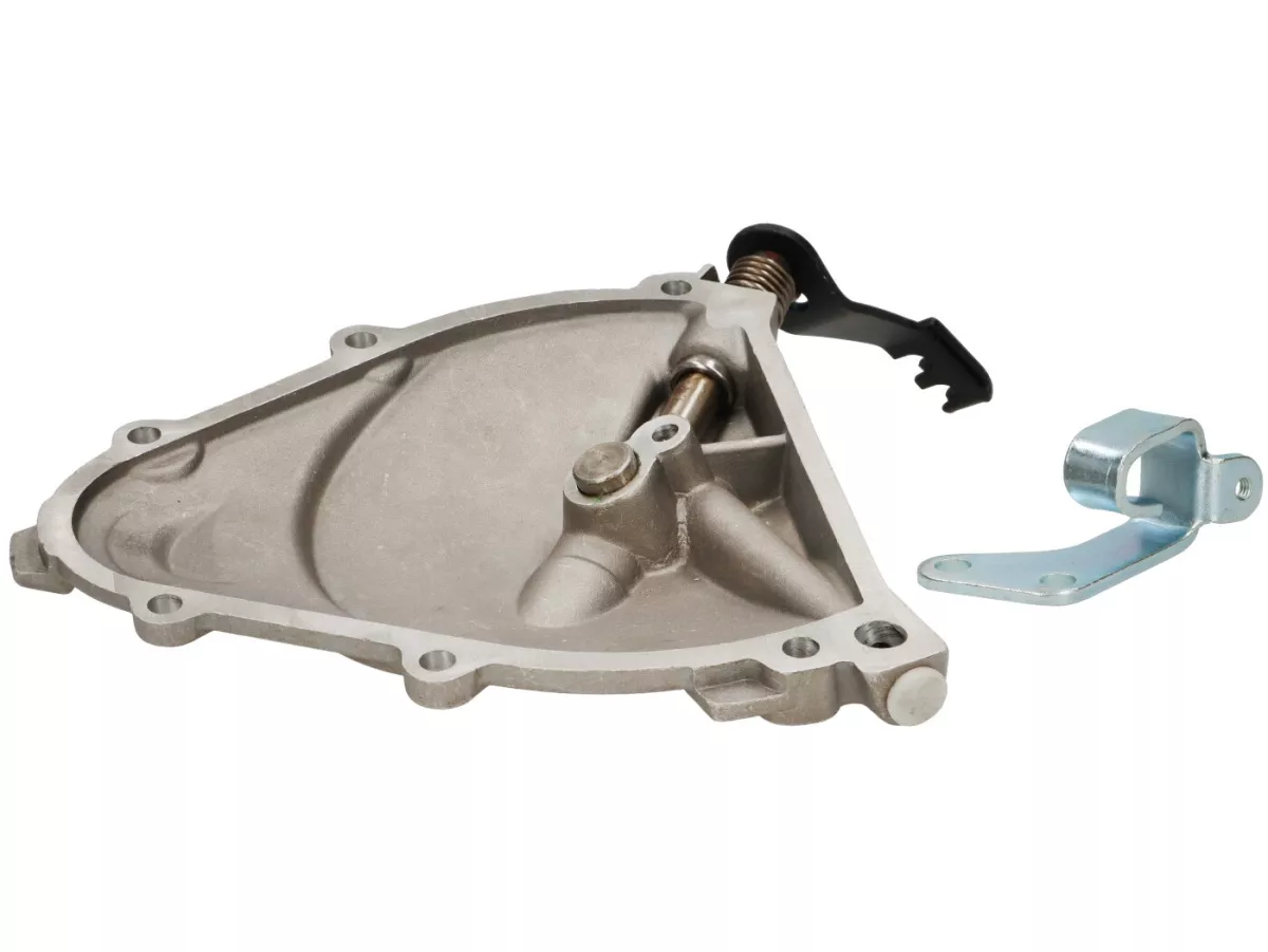 Coperchio frizione completo (incl. leva, portacavo) -PREMIUM, leva lunga a manovella con due posizioni del cavo - Vespa PK XL2 - adatto anche per Vespa V50, PV, ET3, PK XL, ETS - alluminio