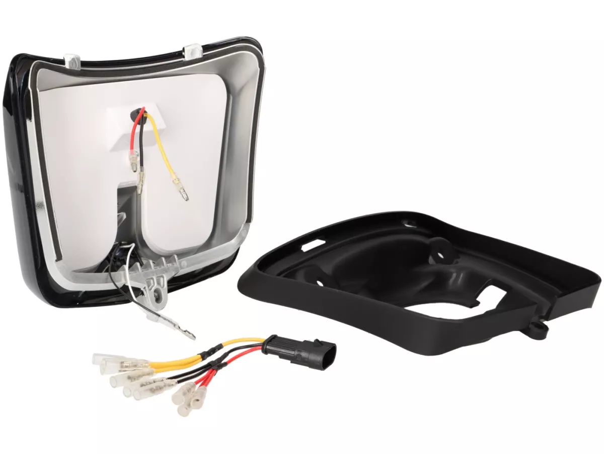 Fanale posteriore oscurato, telaio nero opaco -POWER 1- Vespa GTS 125-300 , GTS Super 125-300, GTV 125-300 (2018-2022)