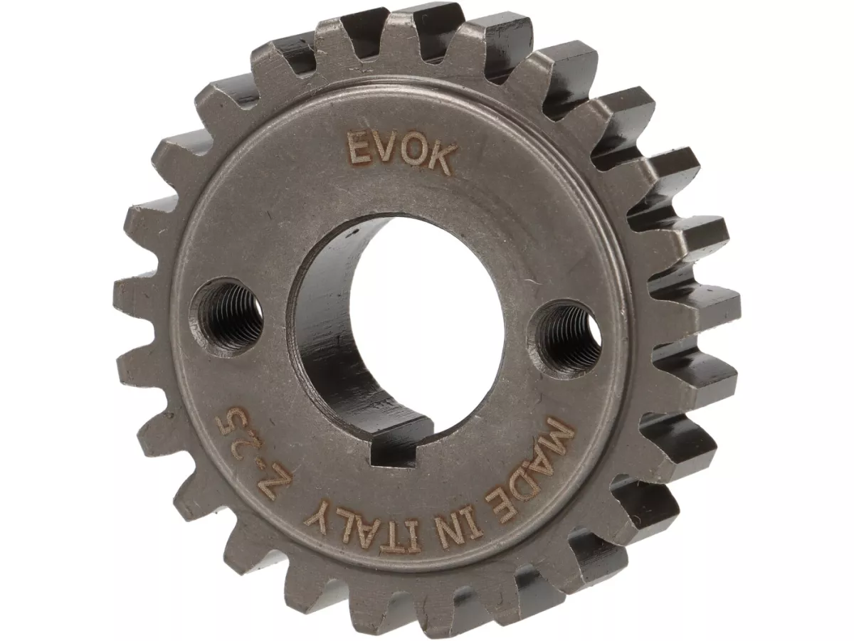 Small primary gear -EVOK3.00->2.88- Vespa V50, PV125, ET3, PK50, PK80, PK125 - 25 tooth (straight)