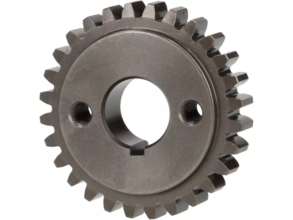 Small primary gear -EVOK2.56->2.46- Vespa V50, PV125, ET3, PK50, PK80, PK125 - 28 tooth (straight)