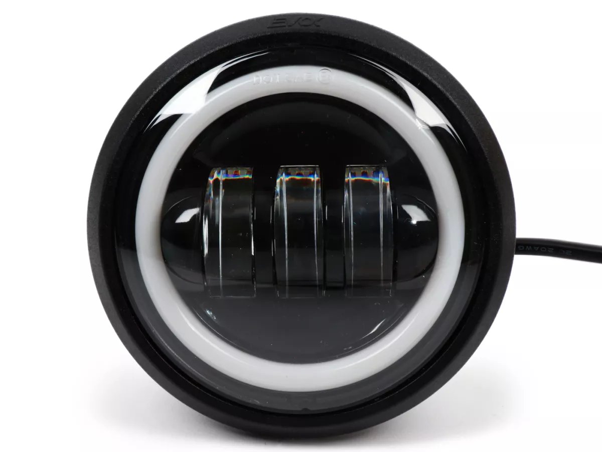 Set lampu depan -RMS LED 12V, bulat- Vespa SS50 (V5SS1T), 50SR (V5SS2T), SS90 (V9SS1T), 90 Racer (V9SS2T), PV125 (VMA1T, VMA2T), ET3 VMB1T), Super (VNC1T/VBC1T)