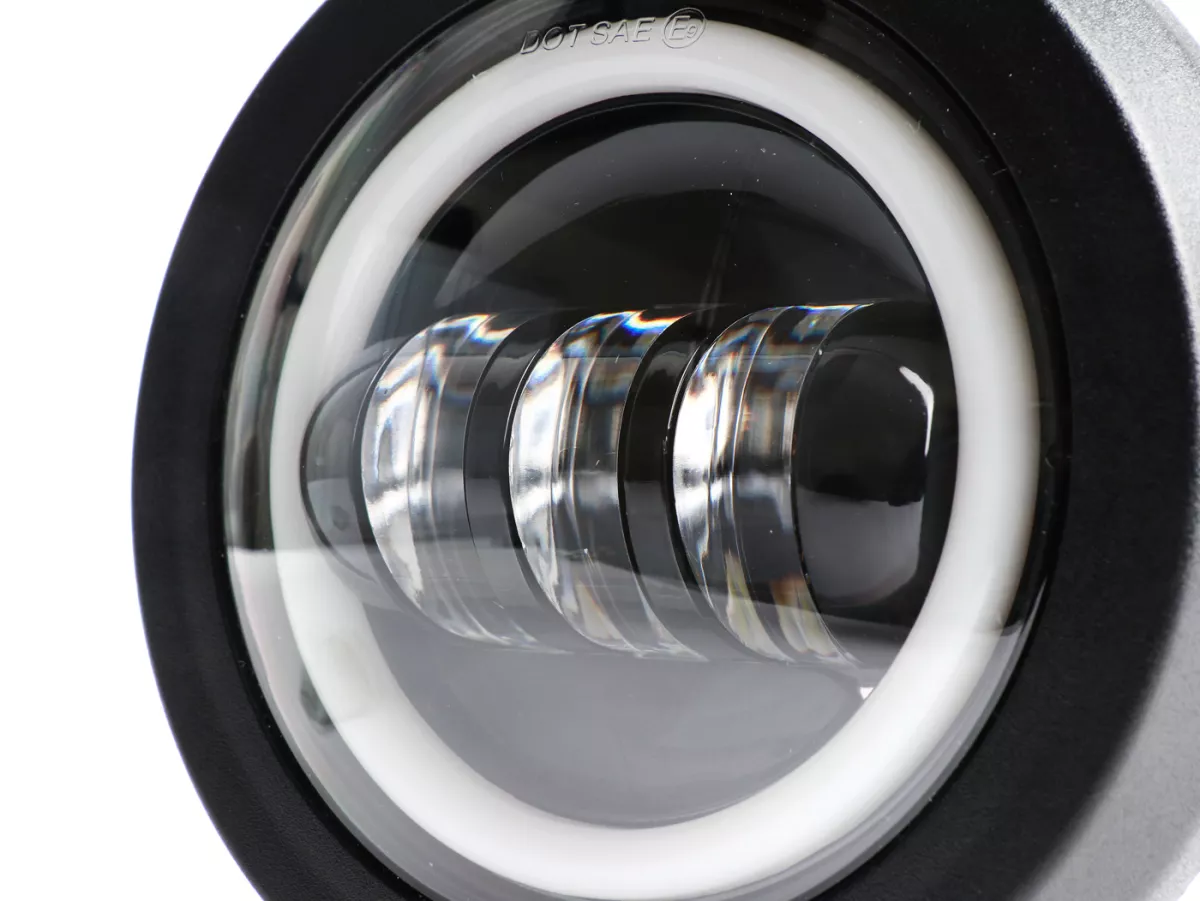 Headlight set -EVOK LED 12V DC, round Ø=135mm- PK S (fixed on the side)