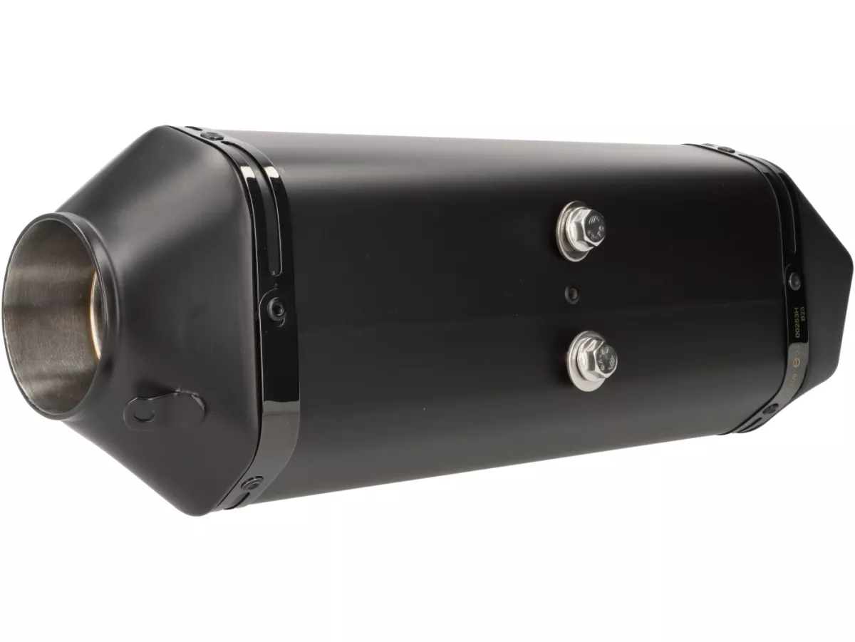 Silencer -REMUS Slip-On NOTTE - Vespa GTS Super HPE 300 (Euro 5, ZAPMD3100, ZAPMD3101, ZAPMD3101) - black stainless steel