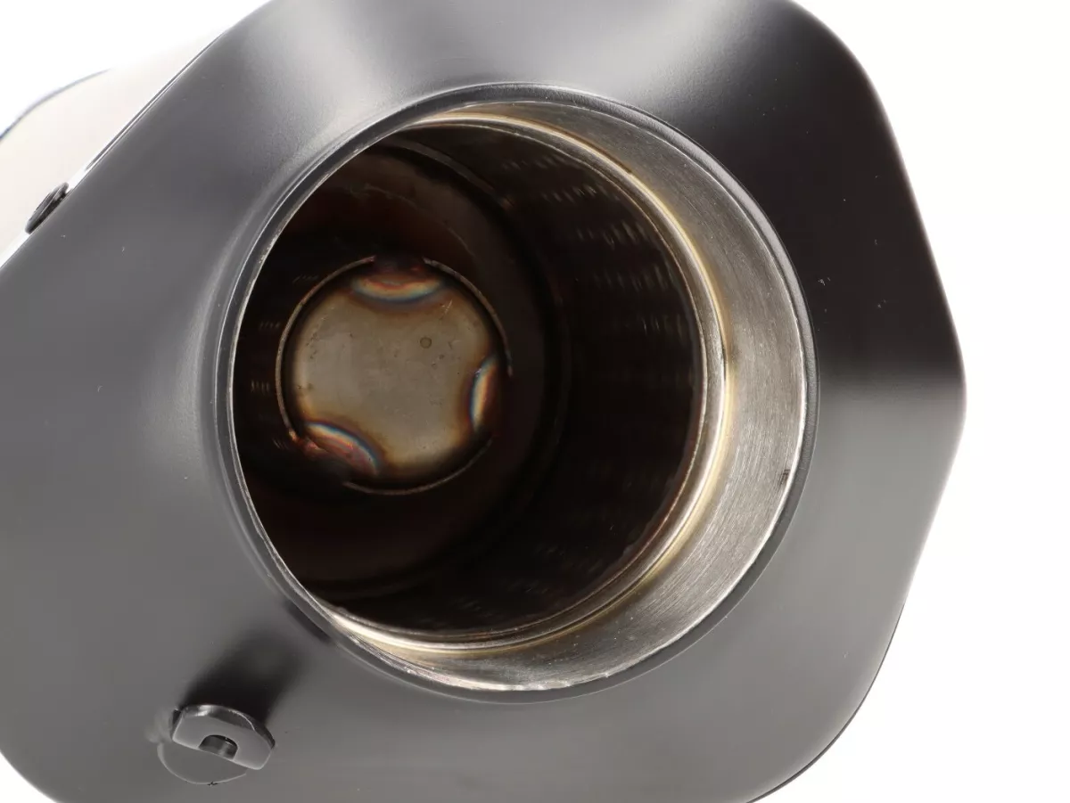 Silencer -REMUS Slip-On NOTTE - Vespa GTS Super HPE 300 (Euro 5, ZAPMD3100, ZAPMD3101, ZAPMD3101) - black stainless steel