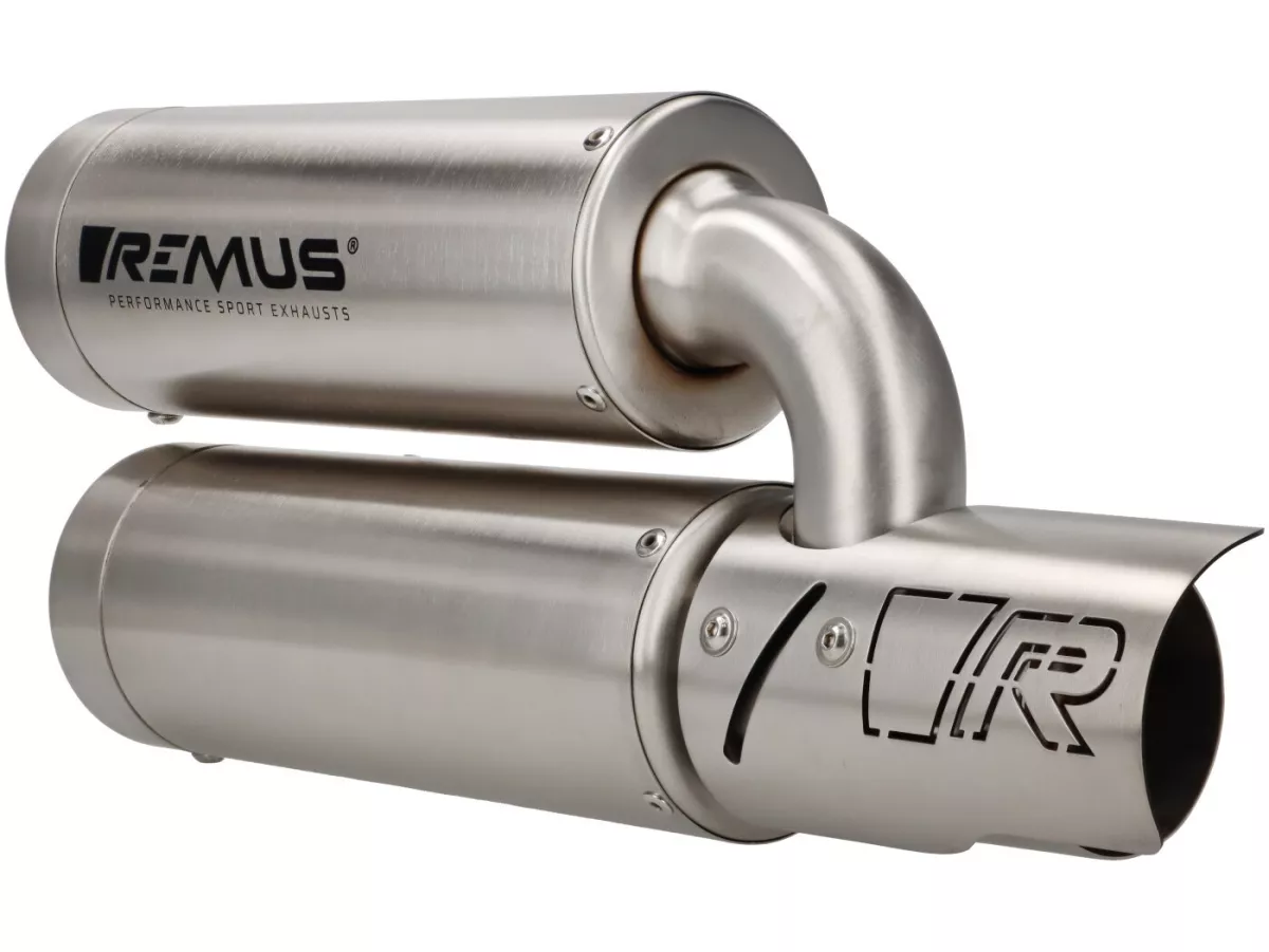 Silencieux -REMUS Double MESH - Vespa GTS Super HPE 300 (Euro 5, ZAPMD3100, ZAPMD3101, ZAPMD3101) - acier inox brossé