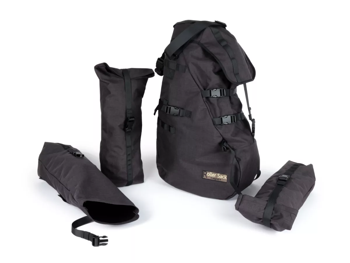 Scooter Luggage Bag -Rollersack- Large with one main compartment - mottled black