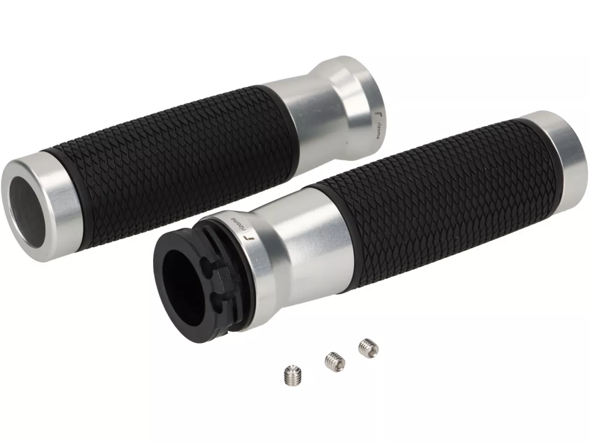 Pair of grips (pair), silver -RIZOMA- Urlo- Vespa GTS 125-300 - 2023-