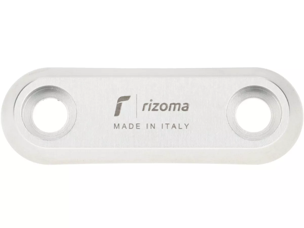 Capot porte bagages/poignées de passagers arrière -RIZOMA- Aluminium CNC - argent - Vespa GTS 125-310 Keyless