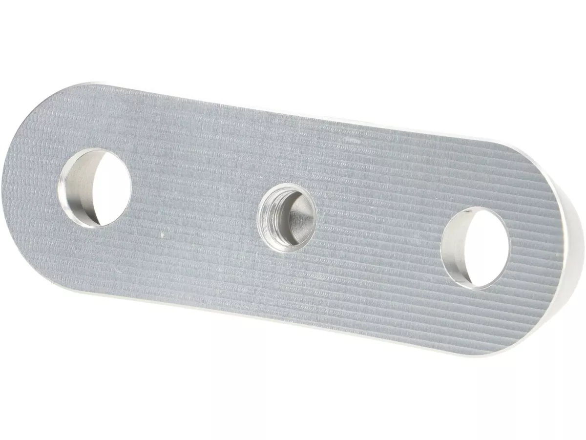 Capot porte bagages/poignées de passagers arrière -RIZOMA- Aluminium CNC - argent - Vespa GTS 125-310 Keyless