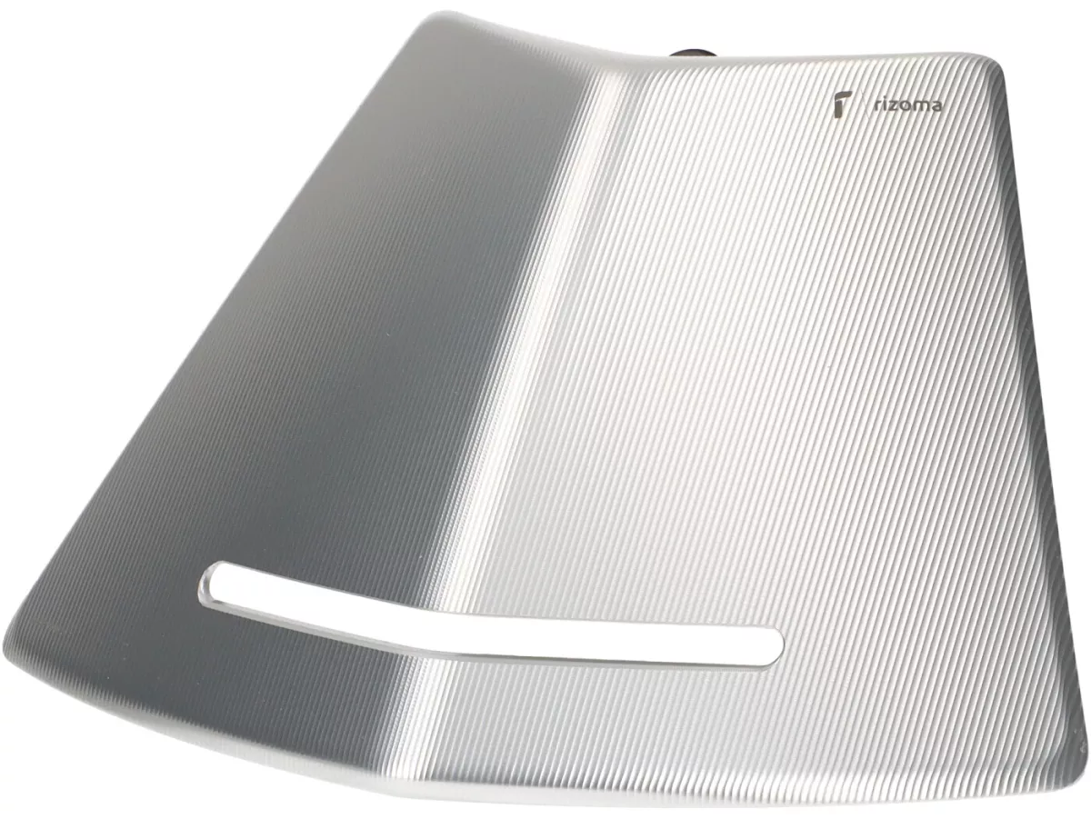 Badge horn cover / emblem -RIZOMA- aluminium CNC - silver - Vespa GTS 125-300 2023-