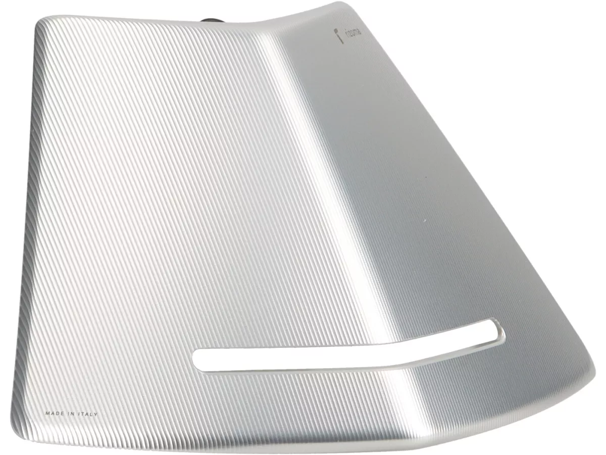 Badge horn cover / emblem -RIZOMA- aluminium CNC - silver - Vespa GTS 125-300 2023-