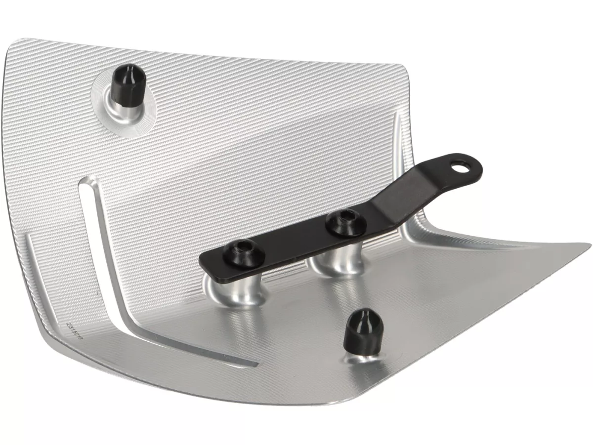 Badge horn cover / emblem -RIZOMA- aluminium CNC - silver - Vespa GTS 125-300 2023-
