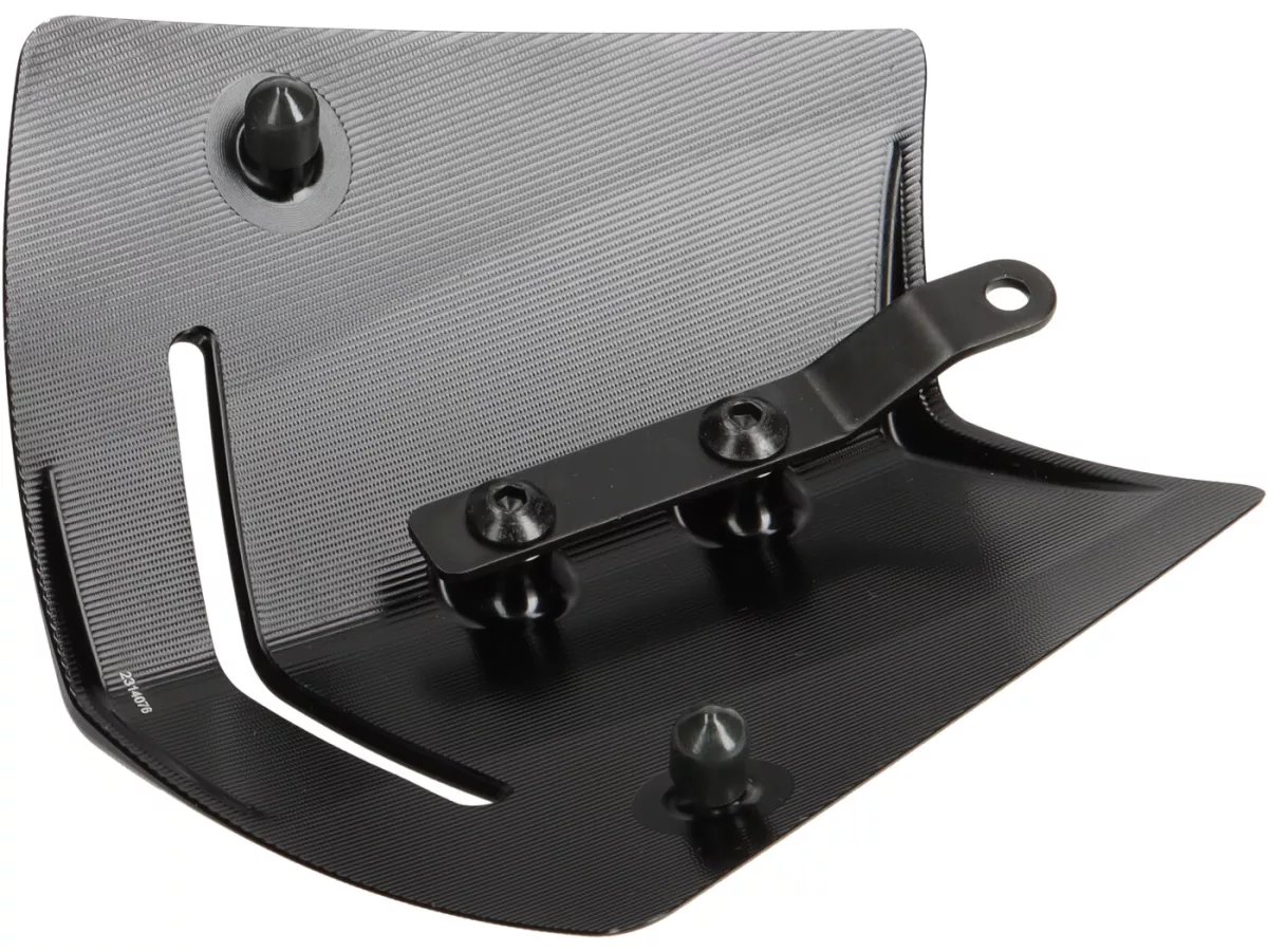 Badge horn cover / emblem -RIZOMA- aluminium CNC - black - Vespa GTS 125-300 2023-