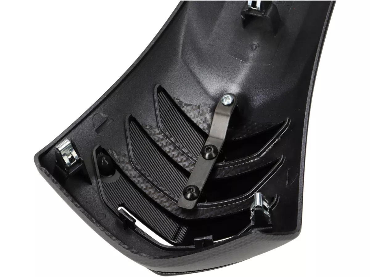 Badge horn cover / emblem -RIZOMA- aluminium CNC - black - Vespa GTS 125-300 2023-