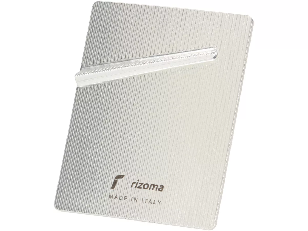 Insigne descente de klaxon -RIZOMA- Aluminium CNC - argent - Vespa GTS 125-300 2023-