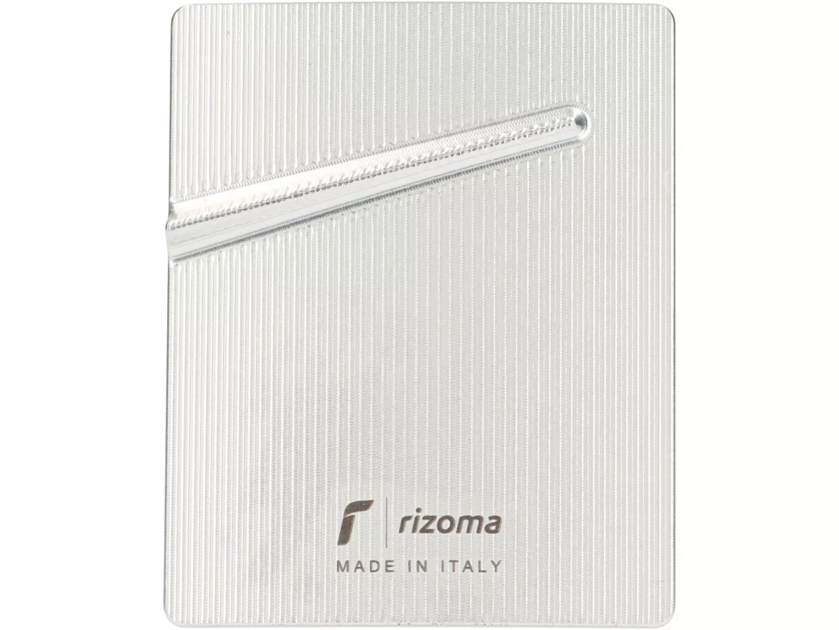 Insigne descente de klaxon -RIZOMA- Aluminium CNC - argent - Vespa GTS 125-300 2023-