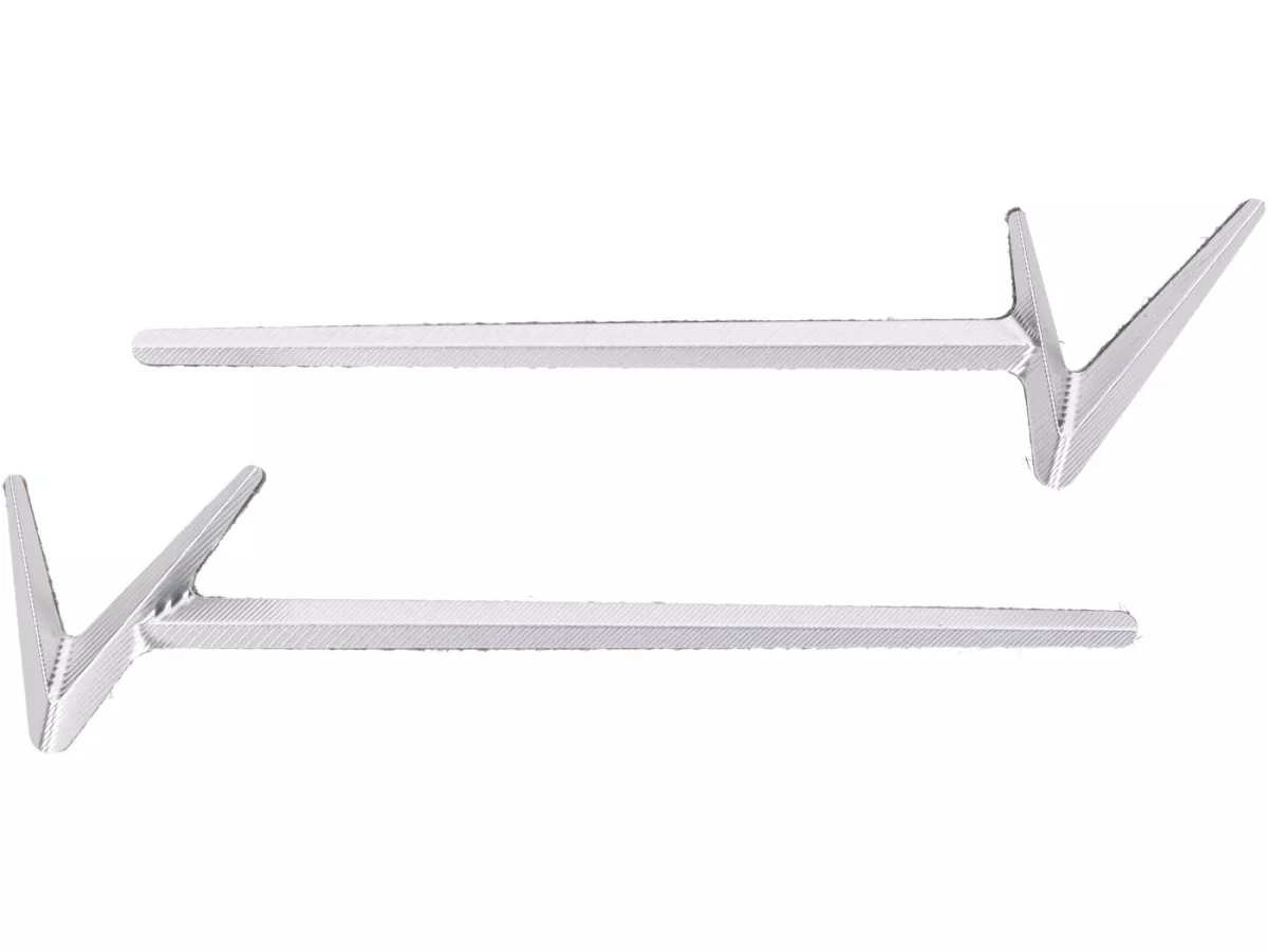 Coperchio laterale -RIZOMA- alluminio CNC - argento - Vespa GTS 125-300 2023- (coppia)
