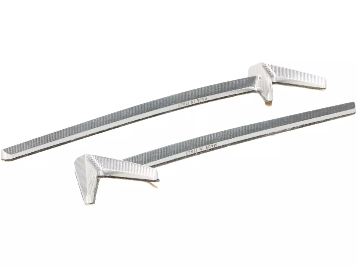 Coperchio laterale -RIZOMA- alluminio CNC - argento - Vespa GTS 125-300 2023- (coppia)
