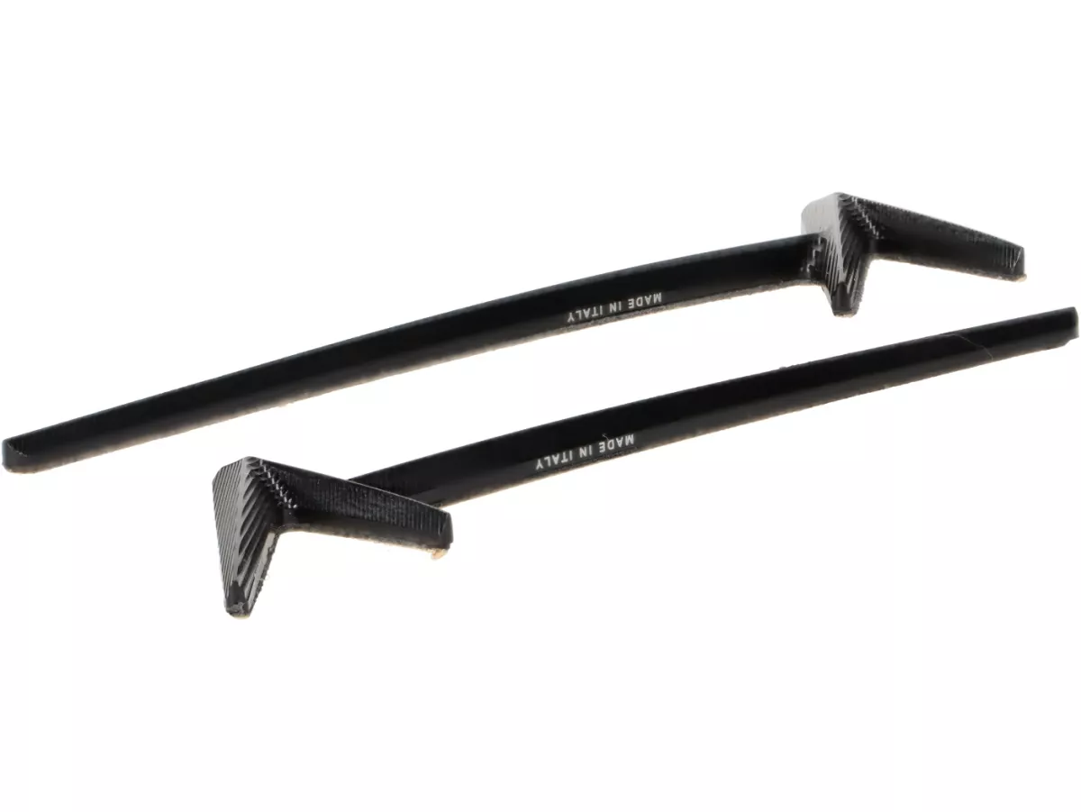 Coperchio laterale -RIZOMA- alluminio CNC - nero - Vespa GTS 125-300 2023- (coppia)