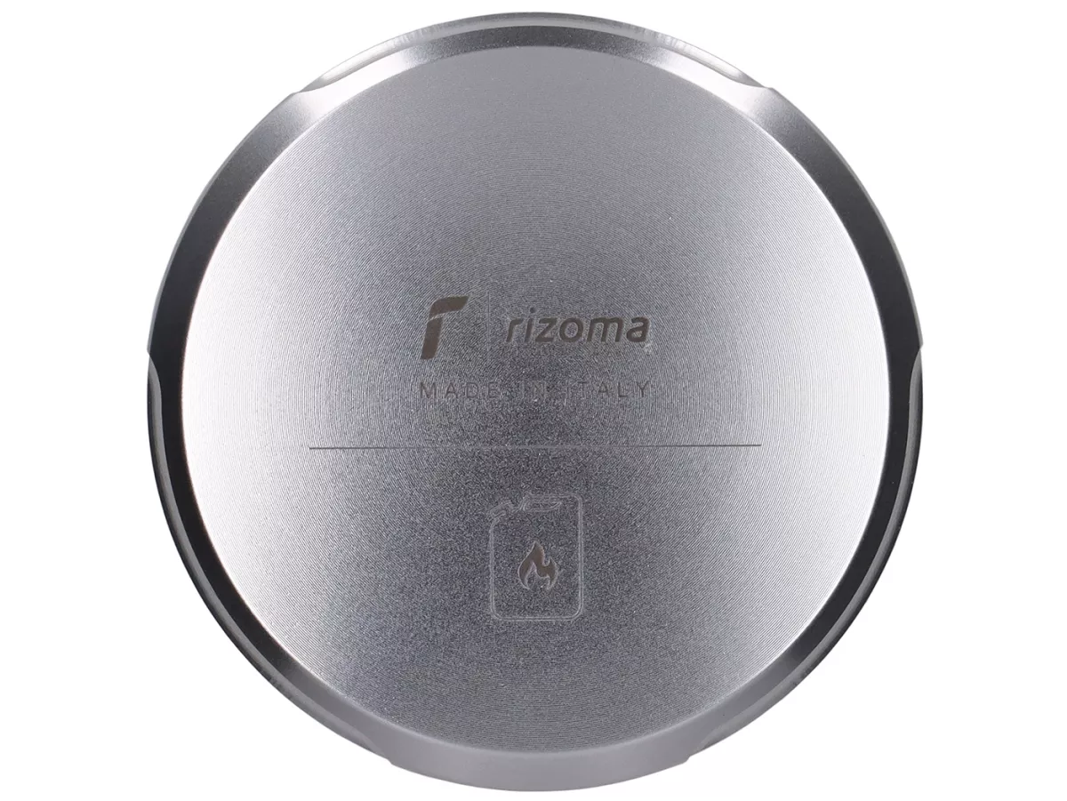 Tapón del depósito -RIZOMA- Aluminio CNC - plata - Vespa GTS 125-300 - 2022-2024