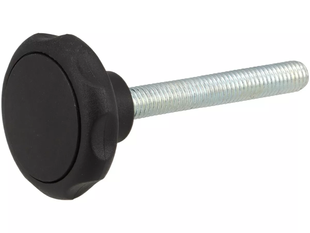 M8 räfflad skruv för motormonteringsstativ -OEM KVALITET- stål med plasthuvud