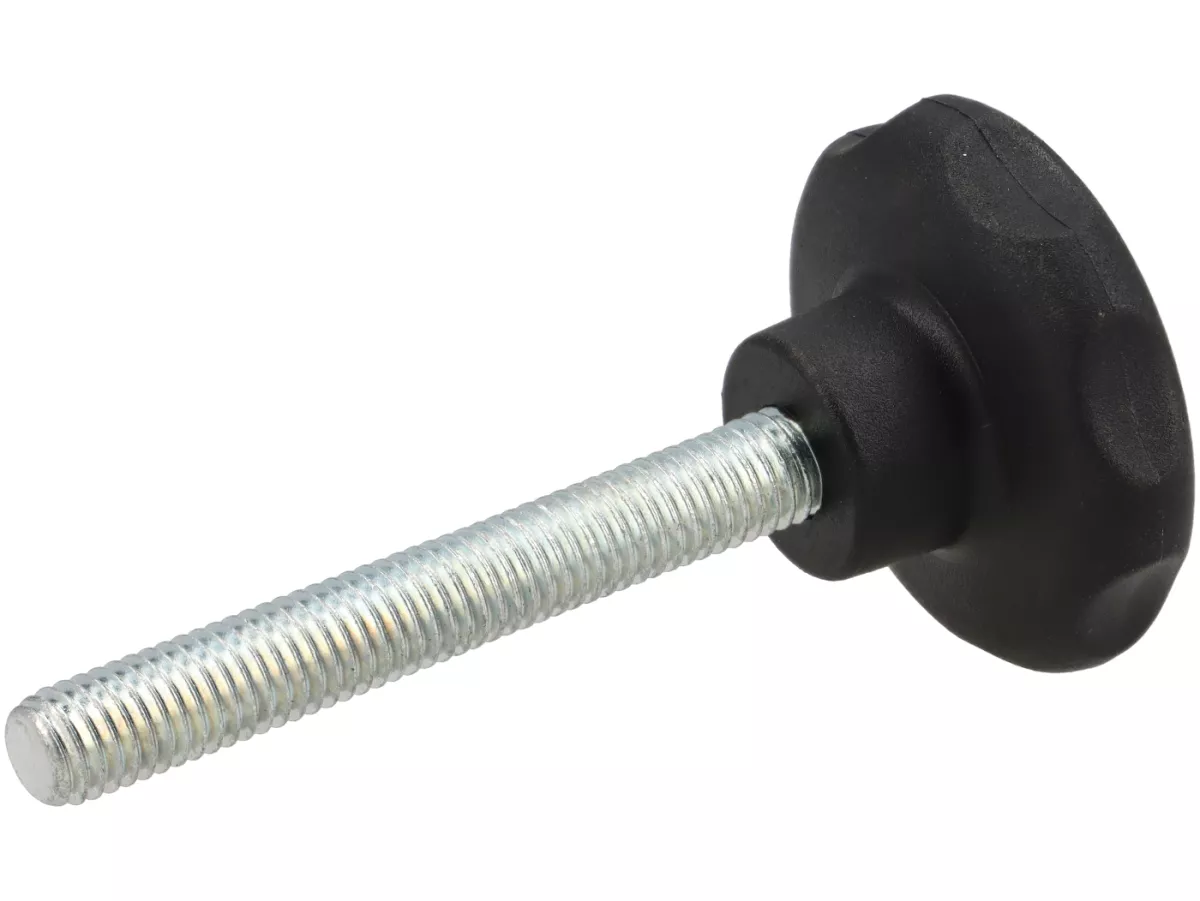 M8 räfflad skruv för motormonteringsstativ -OEM KVALITET- stål med plasthuvud