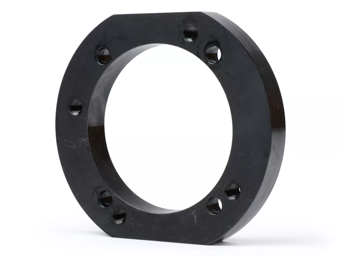 Placa adaptadora cilindro -J&G 2% especial por WT- para montaje cilindro PX200 original/BGM (Ø66,5mm) en cárter motor PX80-PX125-PX150, Cosa125, Cosa150